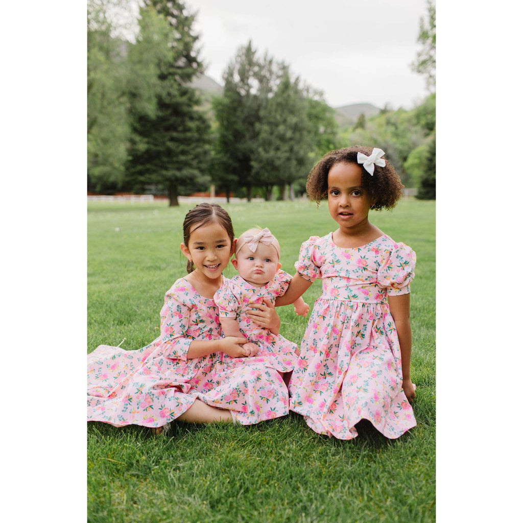 Ollie Jay Skirted Leo in Peach Bouquet