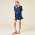 Dream Slouchy Tee & Short Set in Midnight