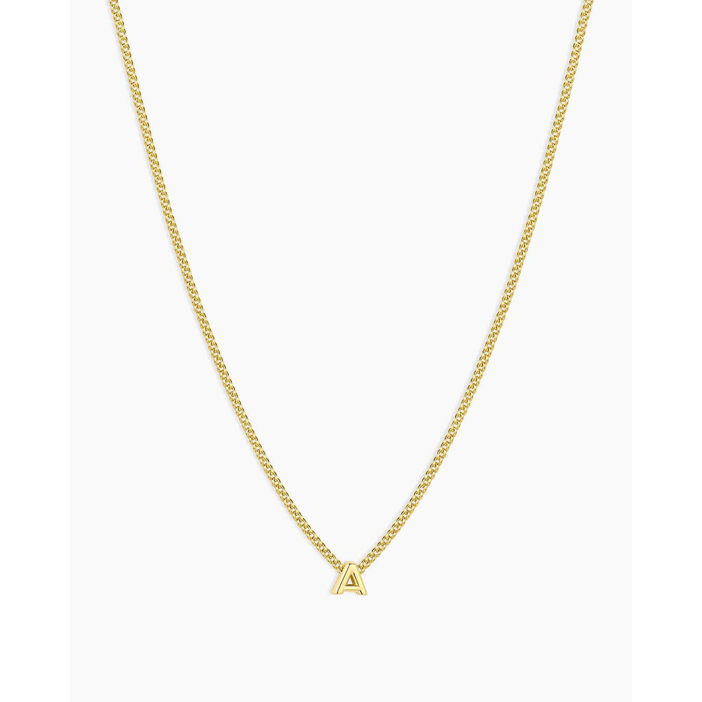 Gorjana Wilder Mini Alphabet Necklace letter A