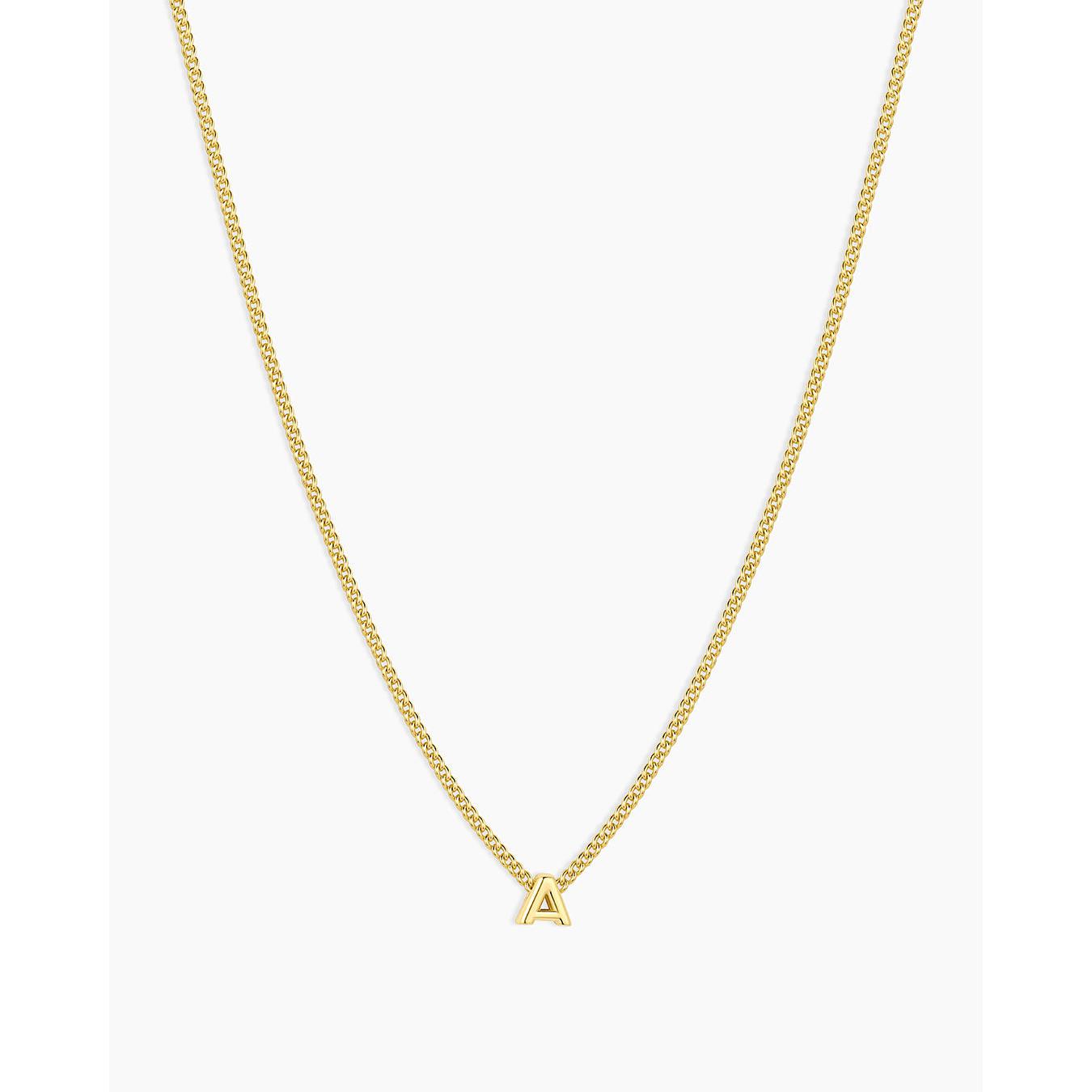 Gorjana Wilder Mini Alphabet Necklace letter A