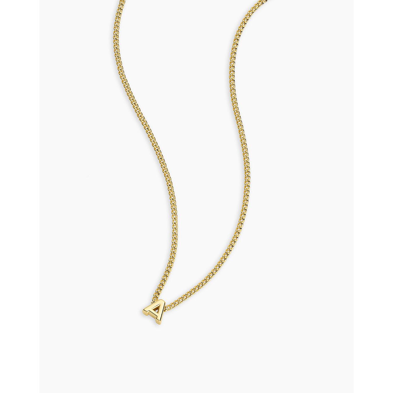 Gorjana Wilder Mini Alphabet Necklace letter D
