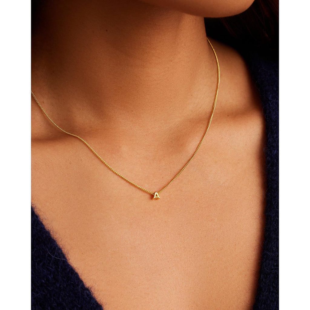 Gorjana Wilder Mini Alphabet Necklace letter B