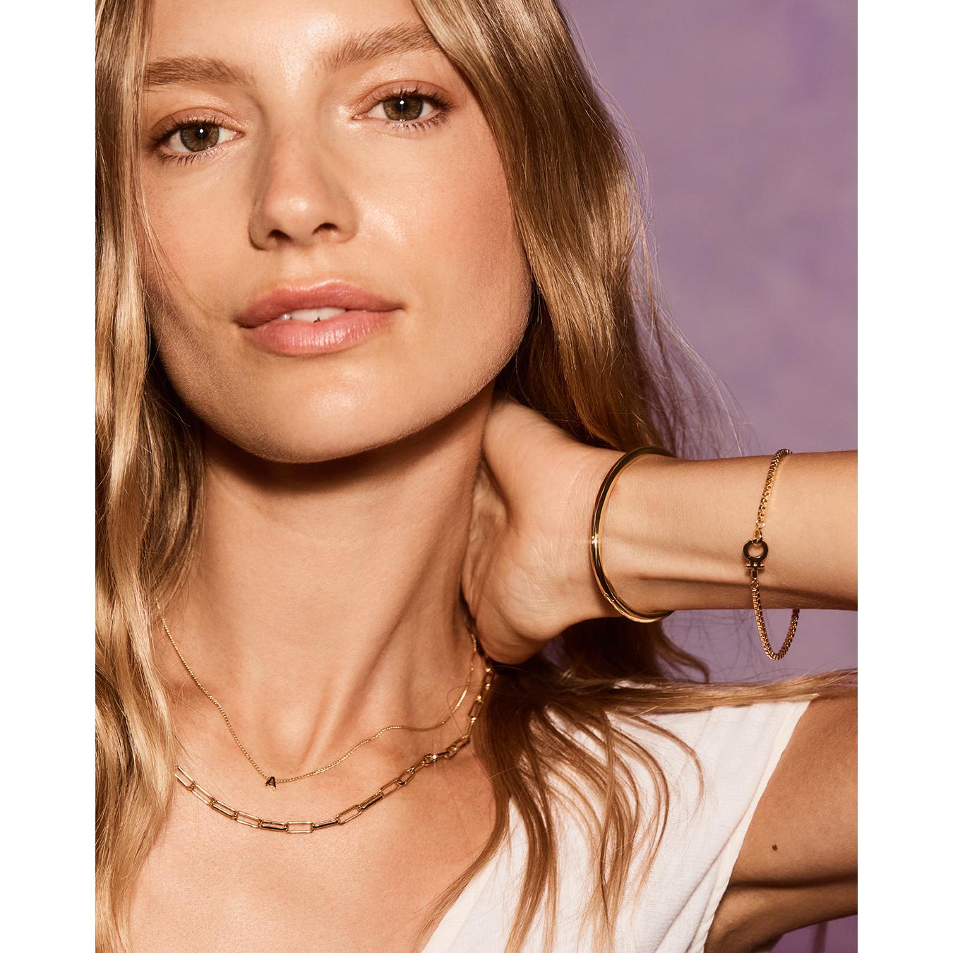 Gorjana Wilder Mini Alphabet Necklace letter C