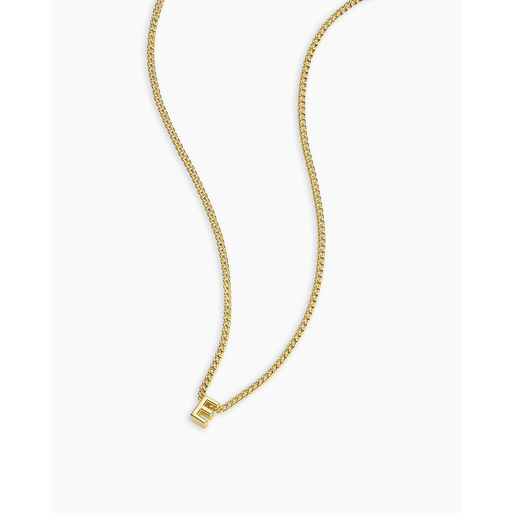 Gorjana Wilder Mini Alphabet Necklace letter P