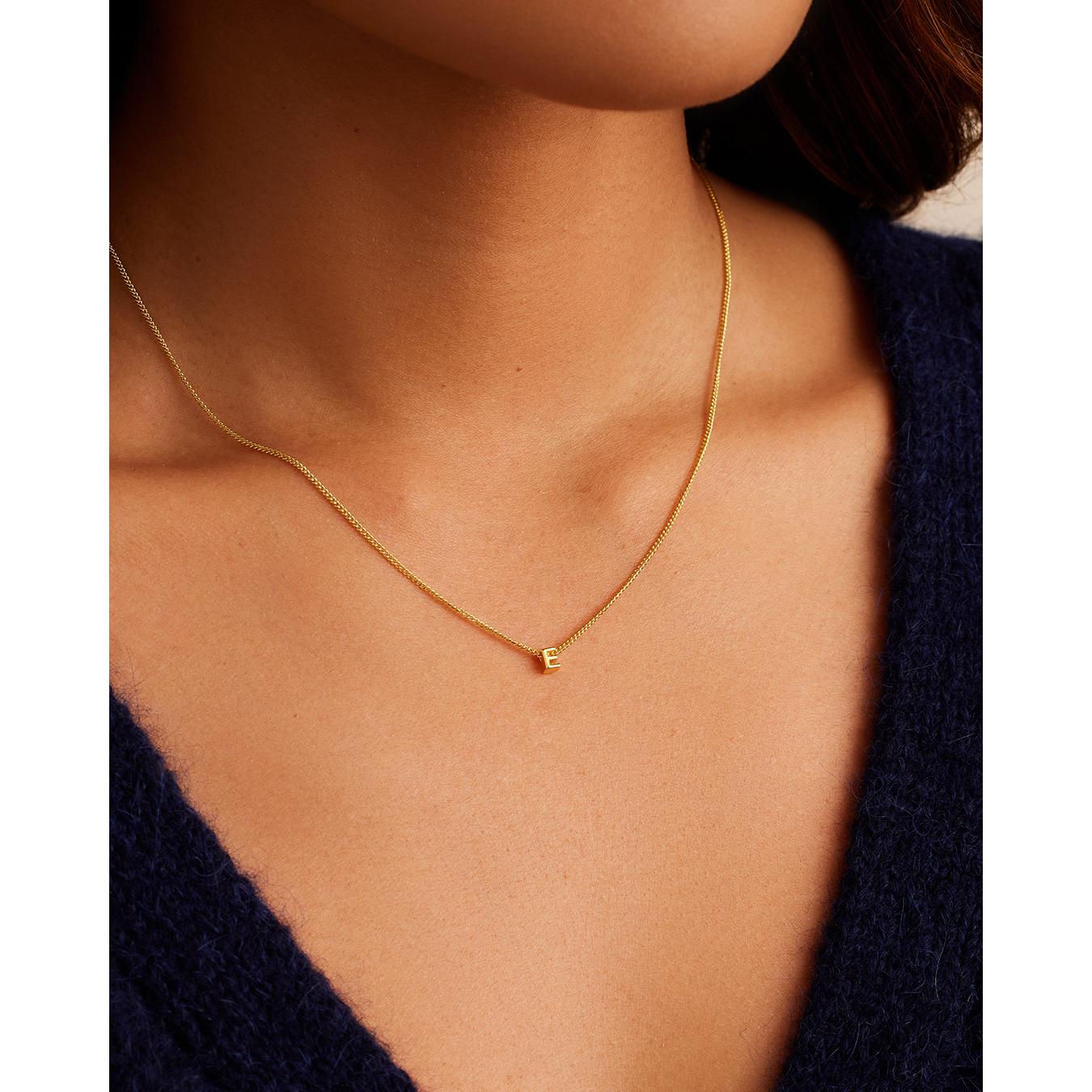 Gorjana Wilder Mini Alphabet Necklace letter O