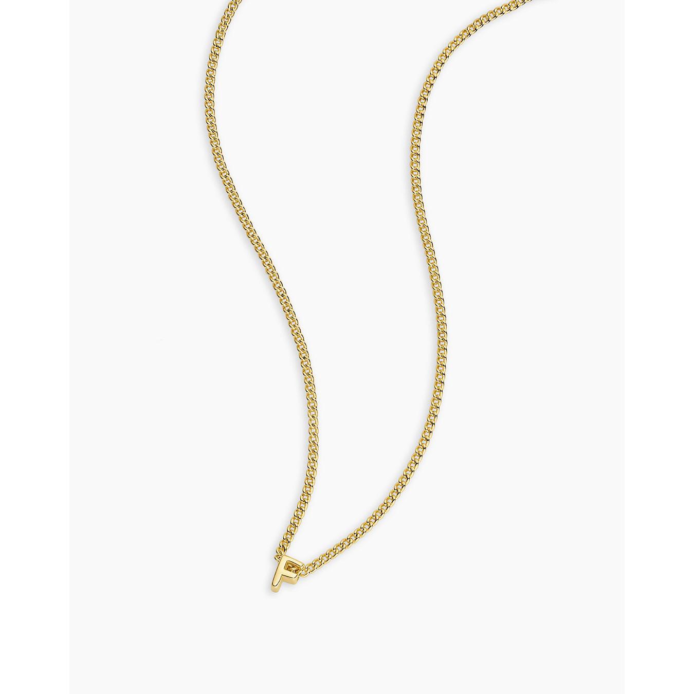 Gorjana Wilder Mini Alphabet Necklace letter V