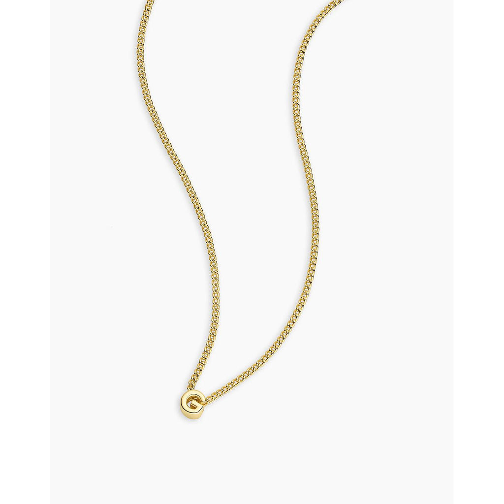 Gorjana Wilder Mini Alphabet Necklace letter S