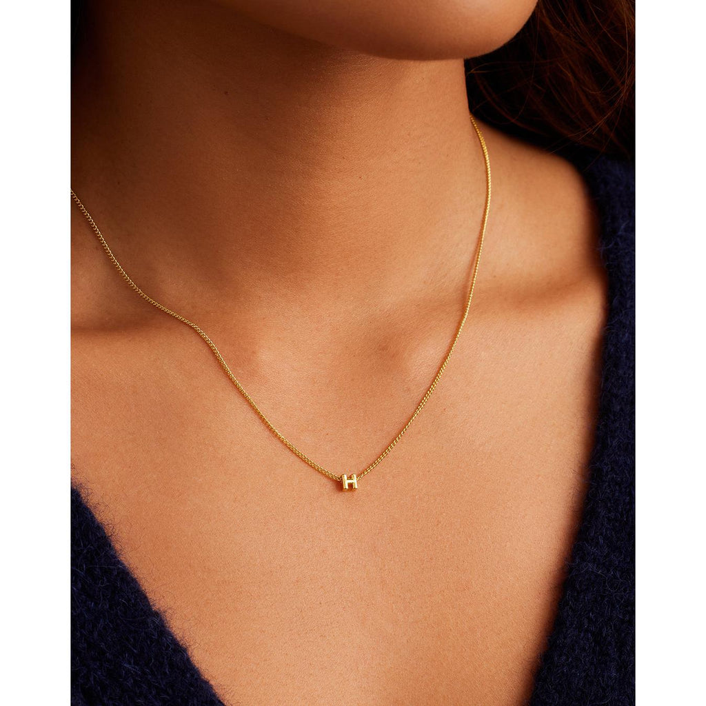 Gorjana Wilder Mini Alphabet Necklace letter X