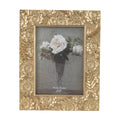 Gold Floral Motif Picture Frame