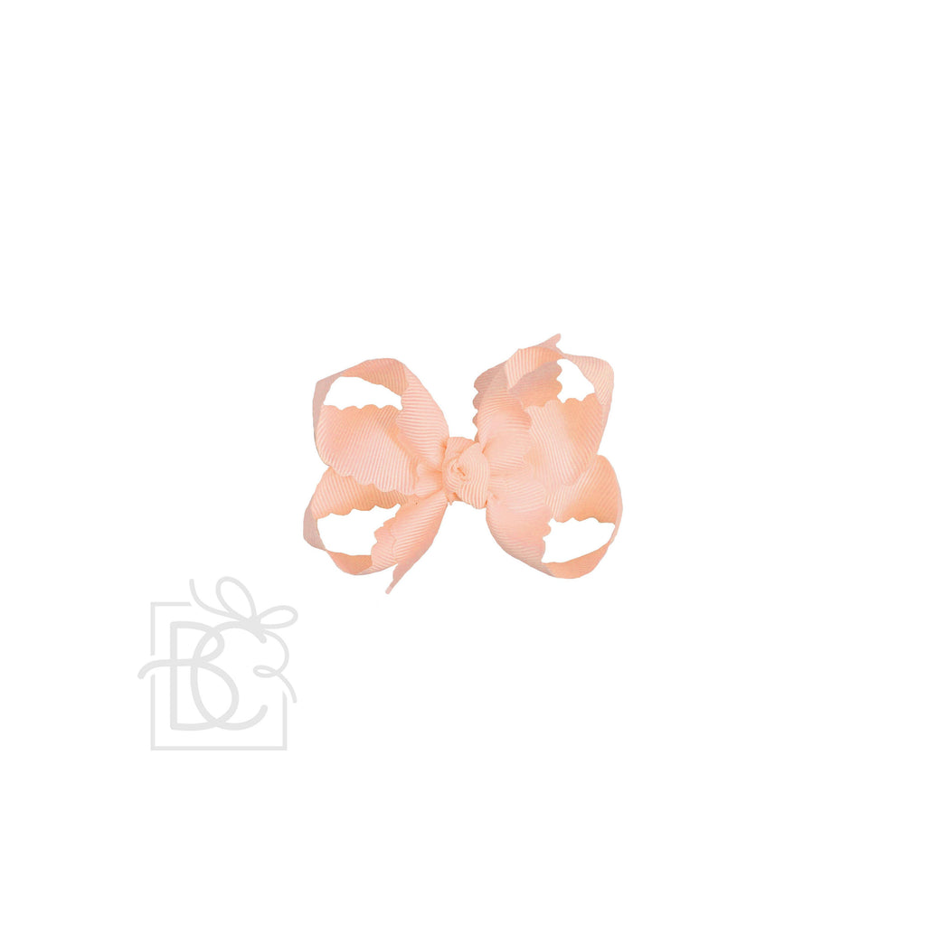 Scalloped Edge Grosgrain Hair Bow