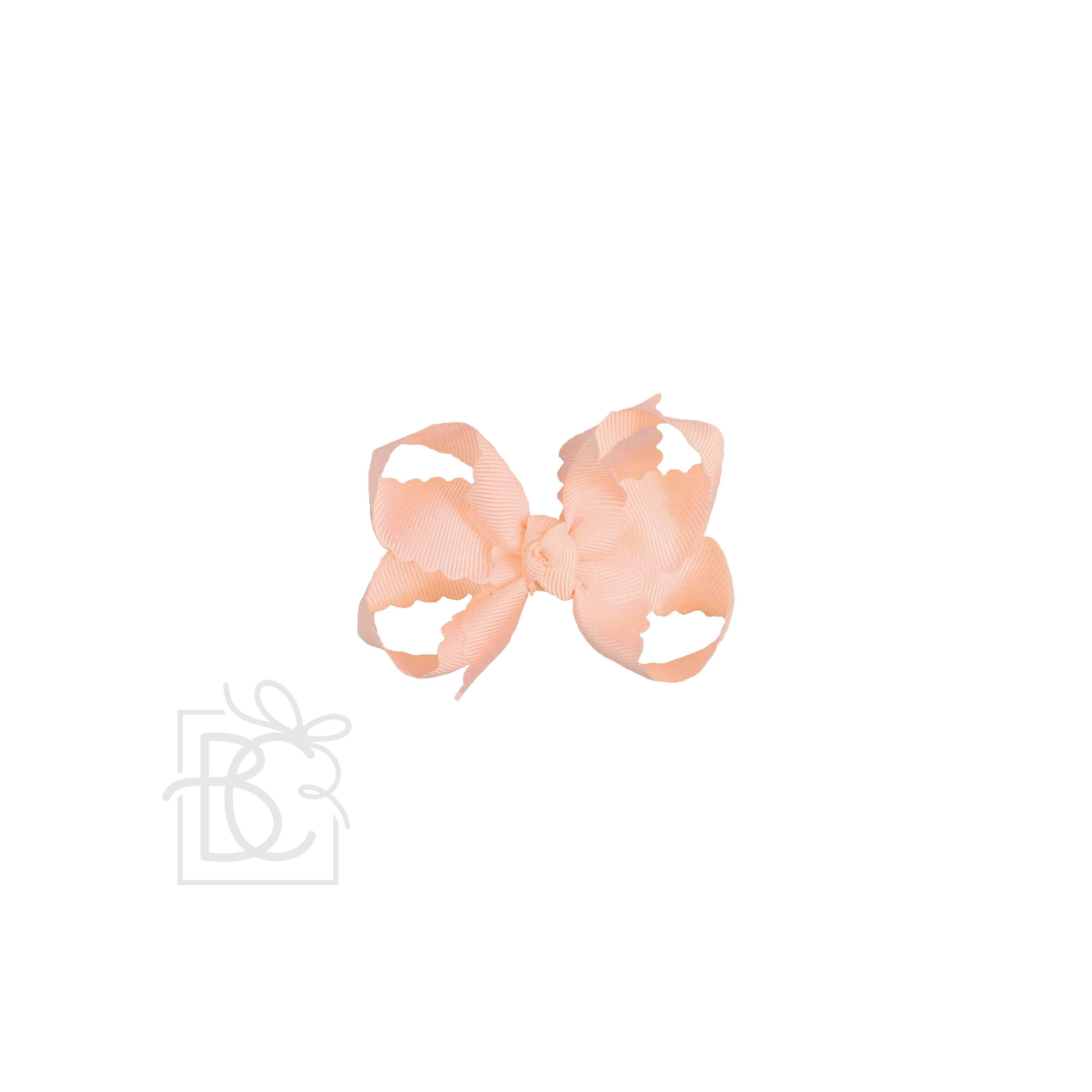 Scalloped Edge Grosgrain Hair Bow
