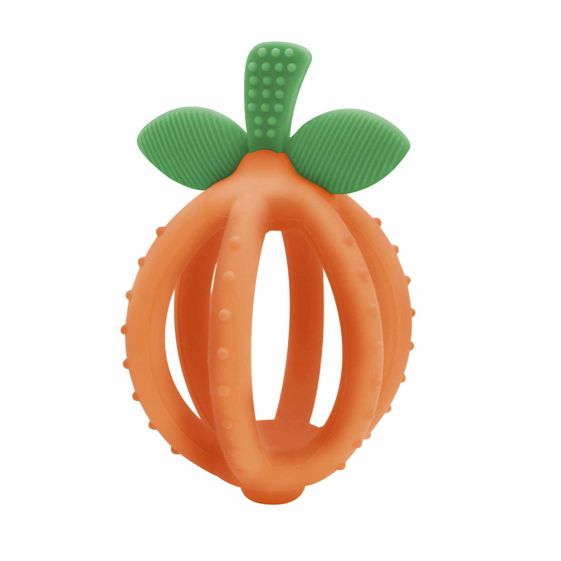 Itzy Ritzy Bitzy Biter Teething Ball Baby Teether Clementine