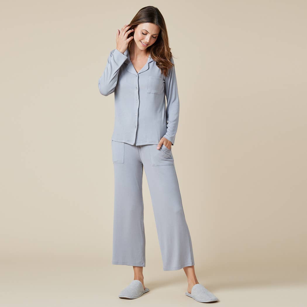 Sleep Soft Slim Notch Collar PJ Set for Women