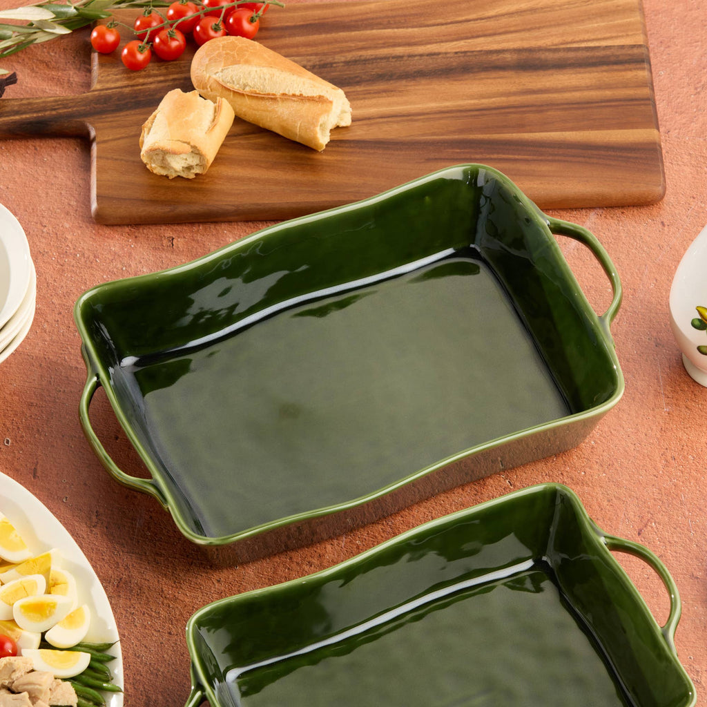Harvest Fields Rectangular Baker, Large