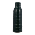Forest Green Vertically Ribbed Ceramic Vase, 20 in.