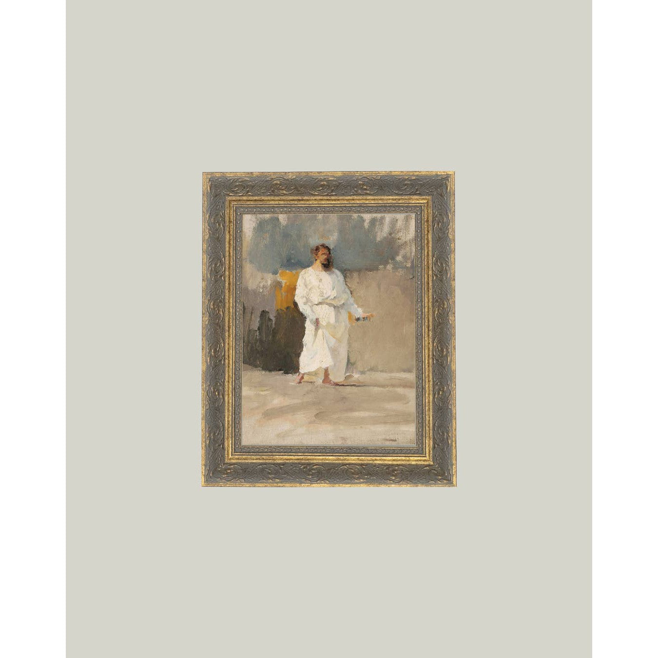 Christ Coming Out Of The Tomb Framed Antique Art