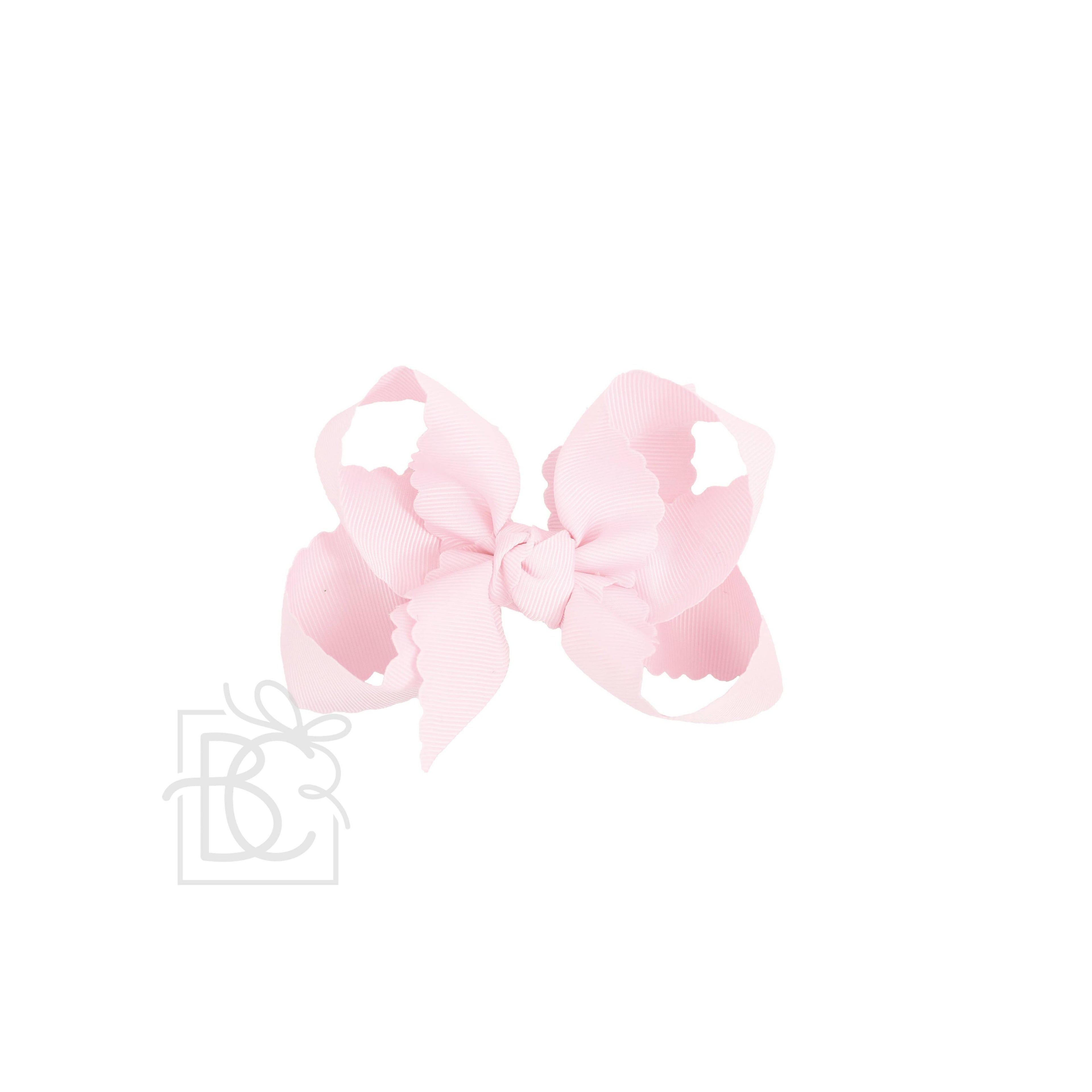 Scalloped Edge Grosgrain Hair Bow