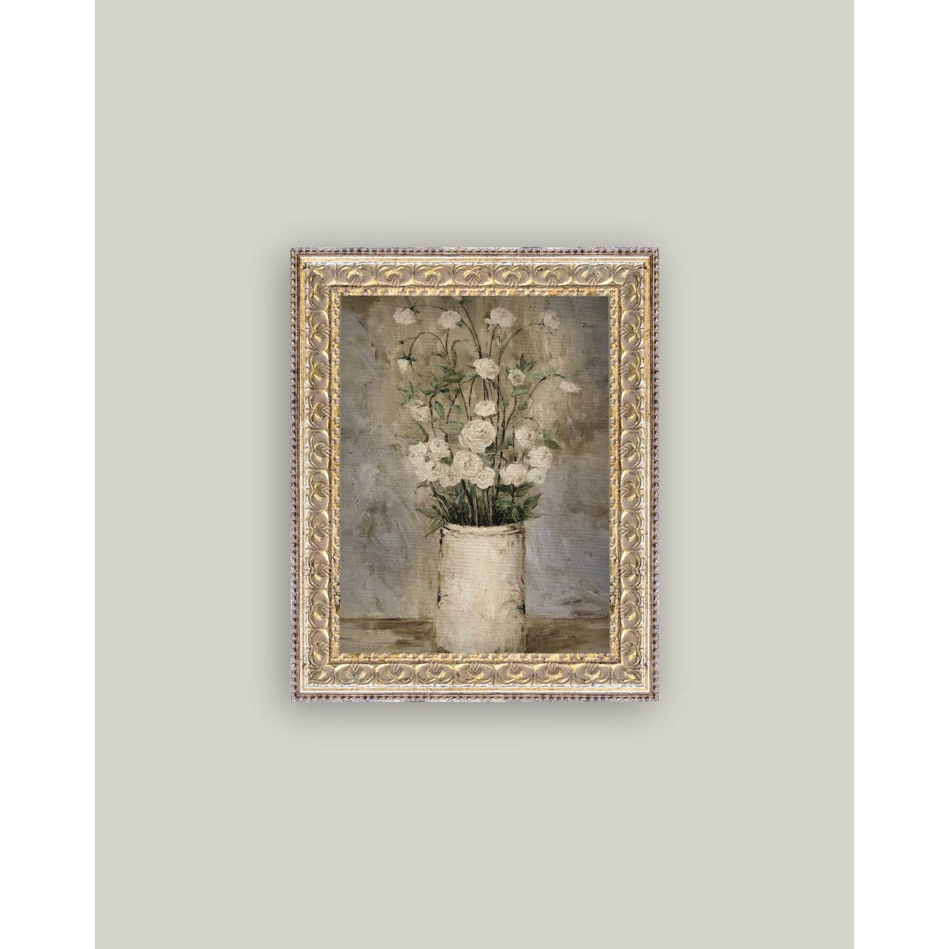 Long Stem Roses Framed Antique Art