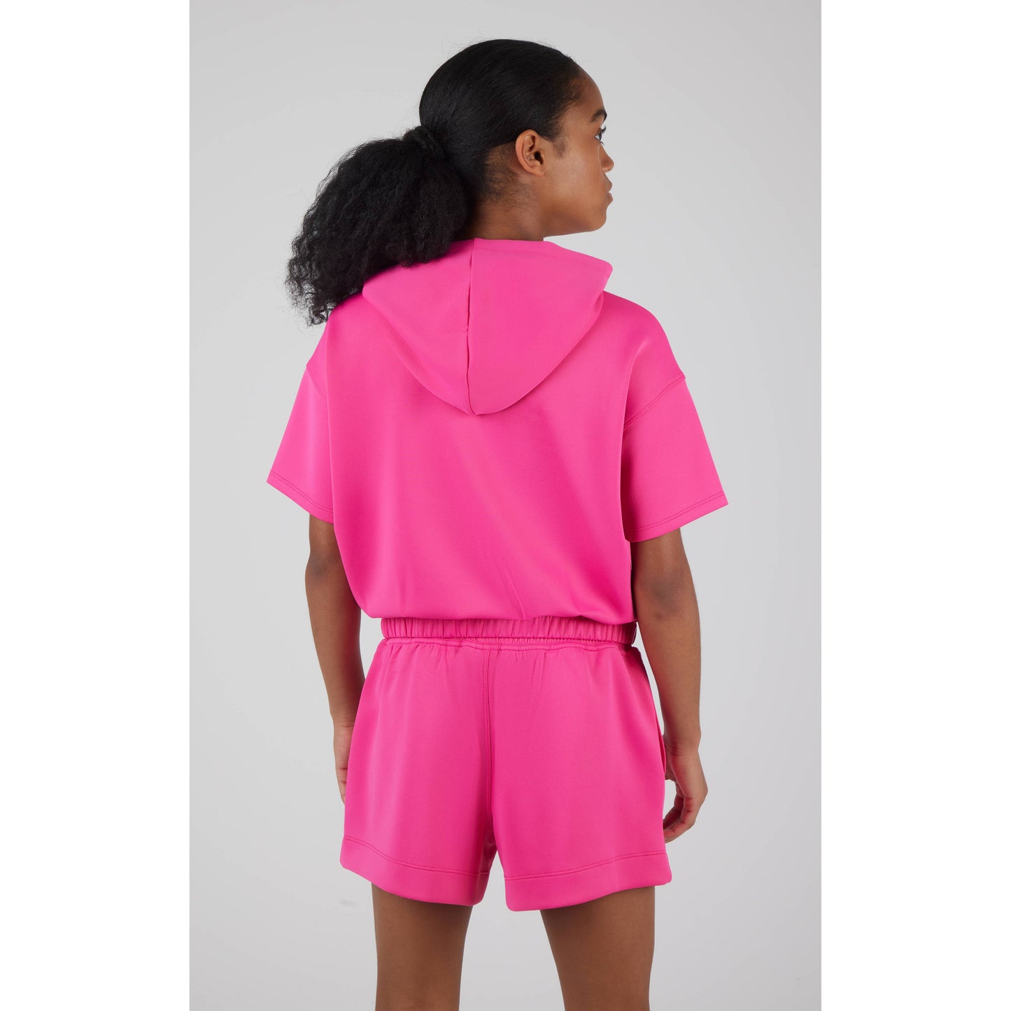 Girls Soft Scuba Hoodie Pullover and Shorts Set