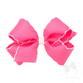 Medium Moonstitch Grosgrain Hair Bow with Contrasting Wrap