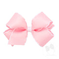Medium Moonstitch Grosgrain Hair Bow with Contrasting Wrap