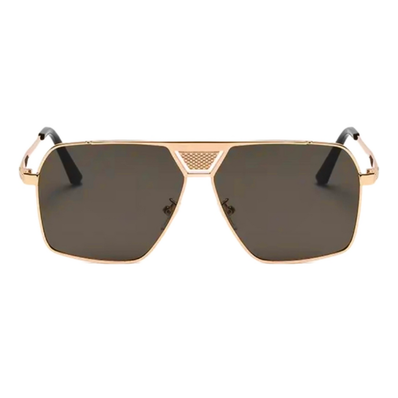 West Gold Frame/Brown Lens