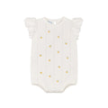 Girls Lemon Knit Romper