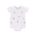 Girls Embroidered Garden Knit Romper
