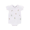 Girls Embroidered Garden Knit Romper