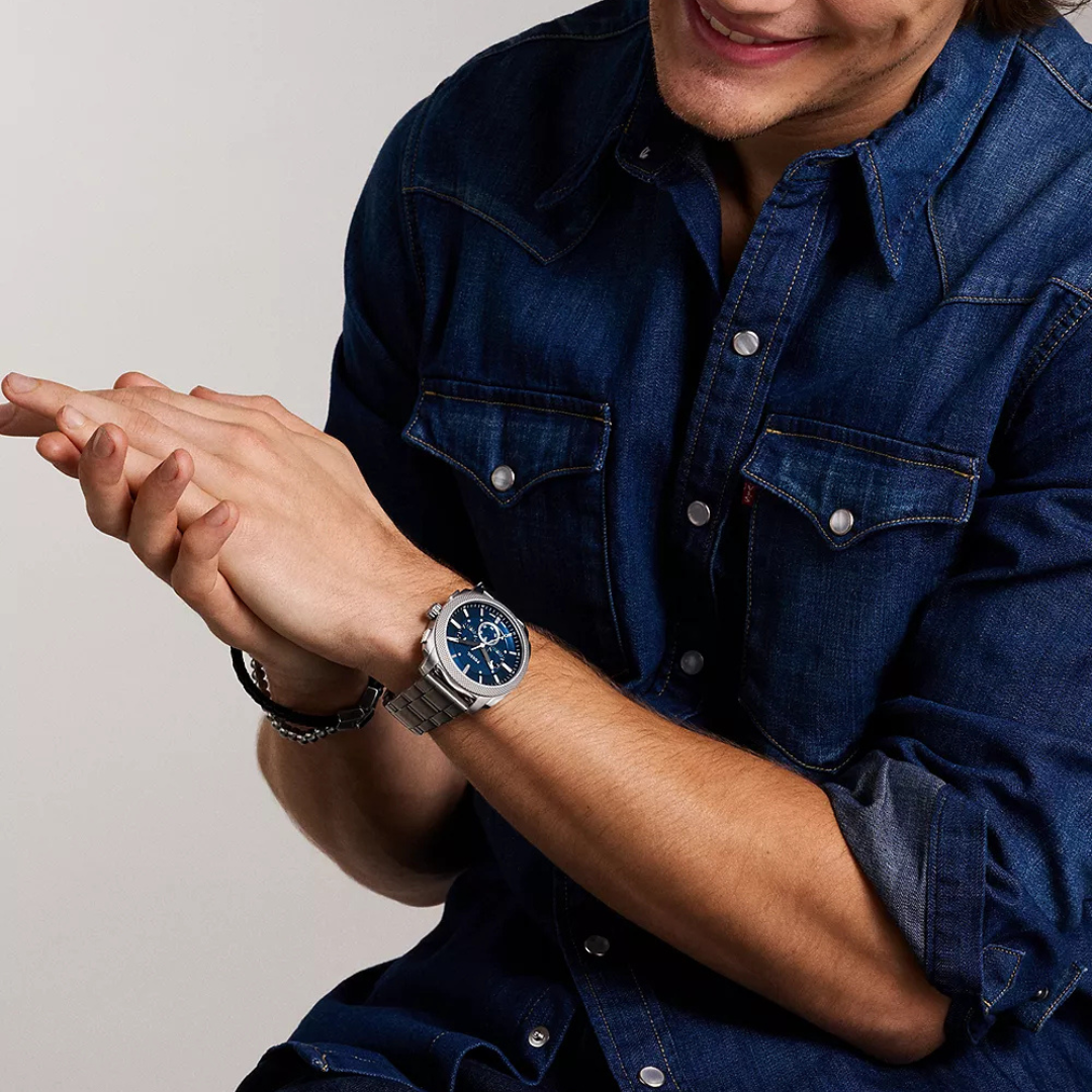 Machine Chronograph Stainless Steel Watch