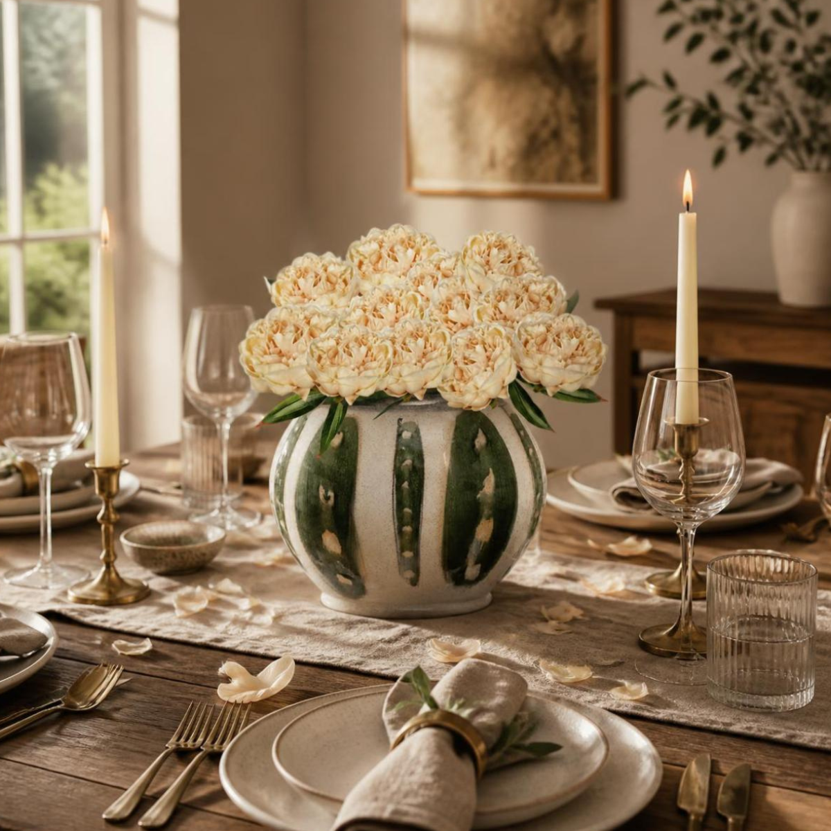 Peach Peony Stem | Bridal Shower Lexi Hutchins & Kain Yates
