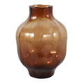 Decorative Vase - Brown Glass Round Decorative Accent, 10 in.