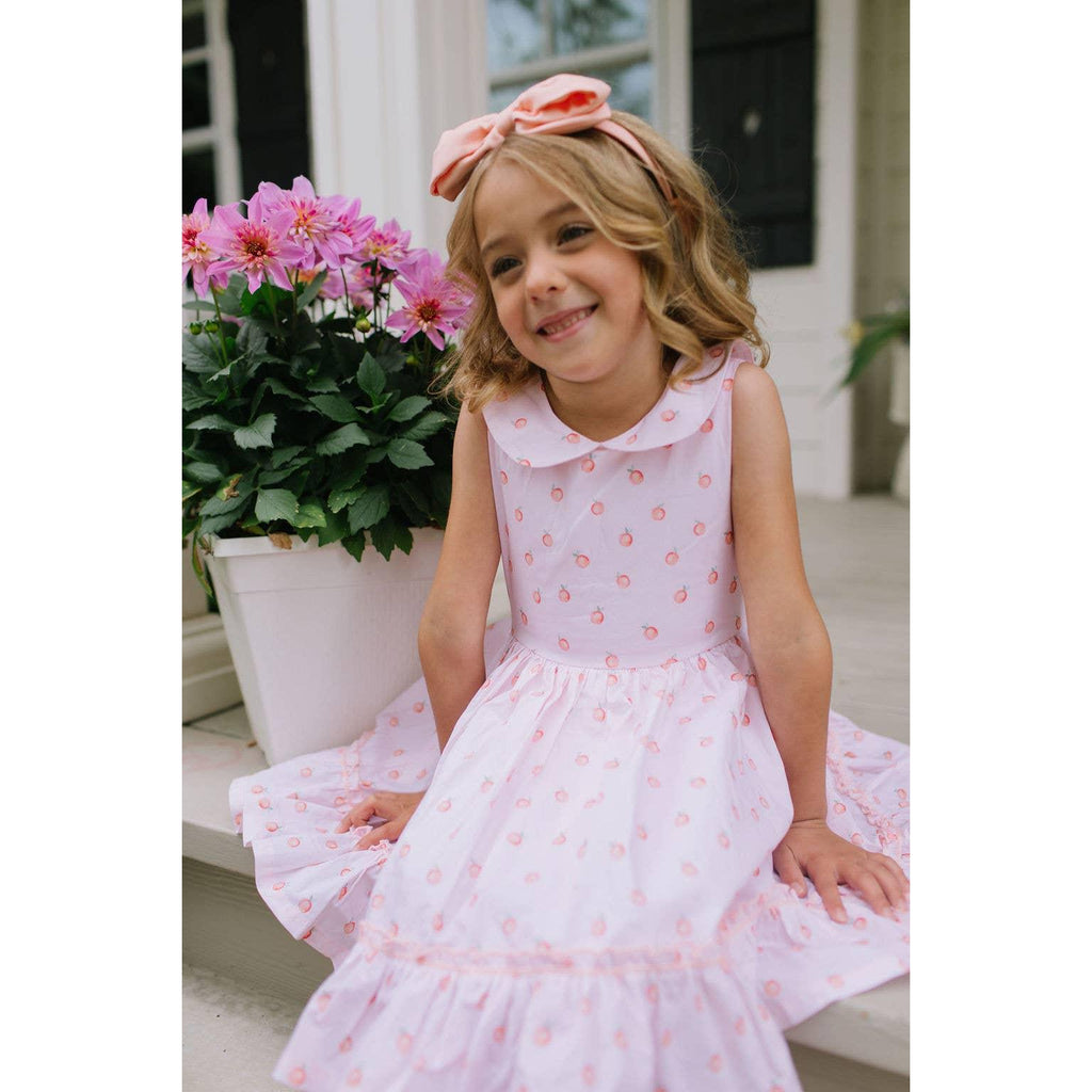 Lara Poplin Dress in Peach of my Heart