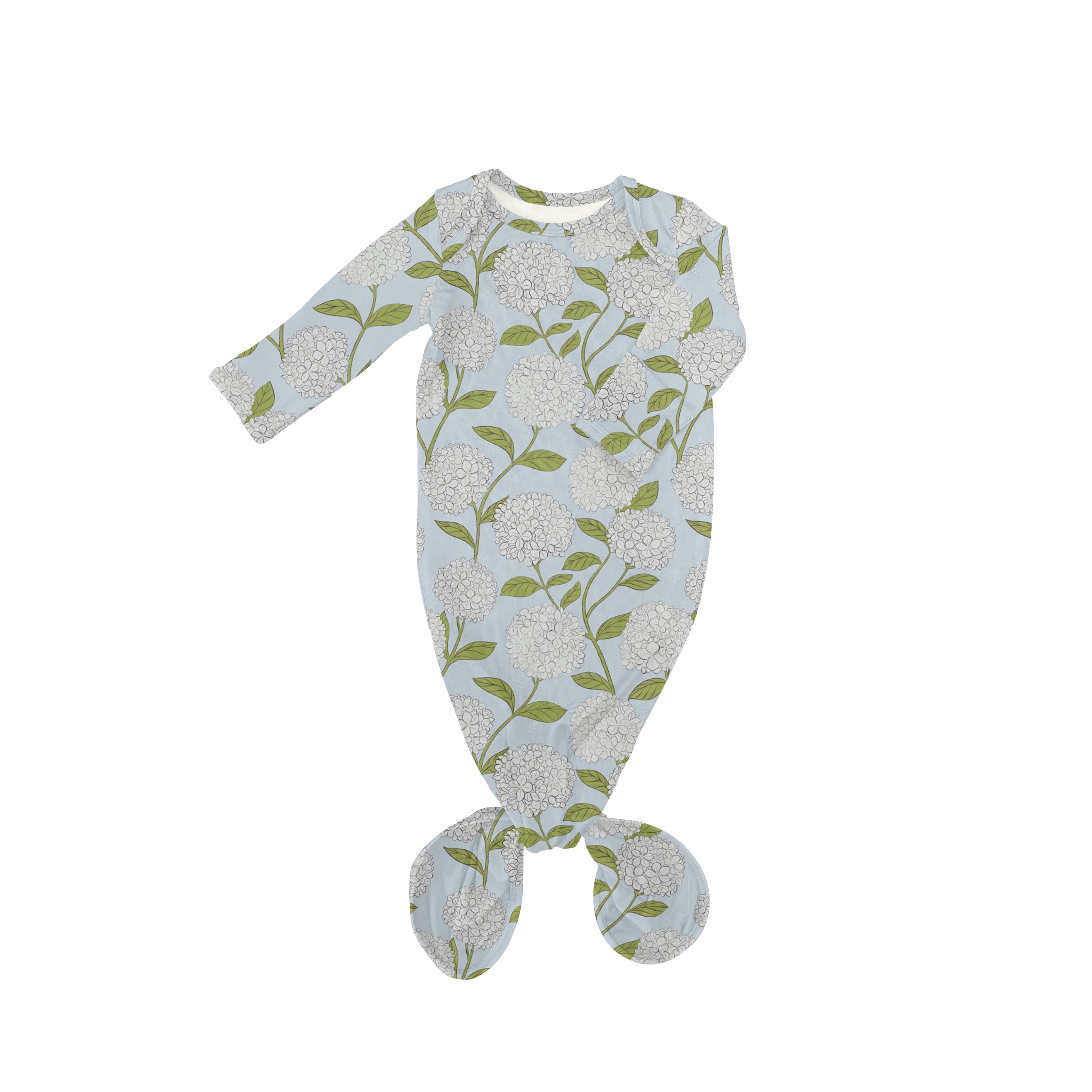 Knotted Gown, Hydrangeas