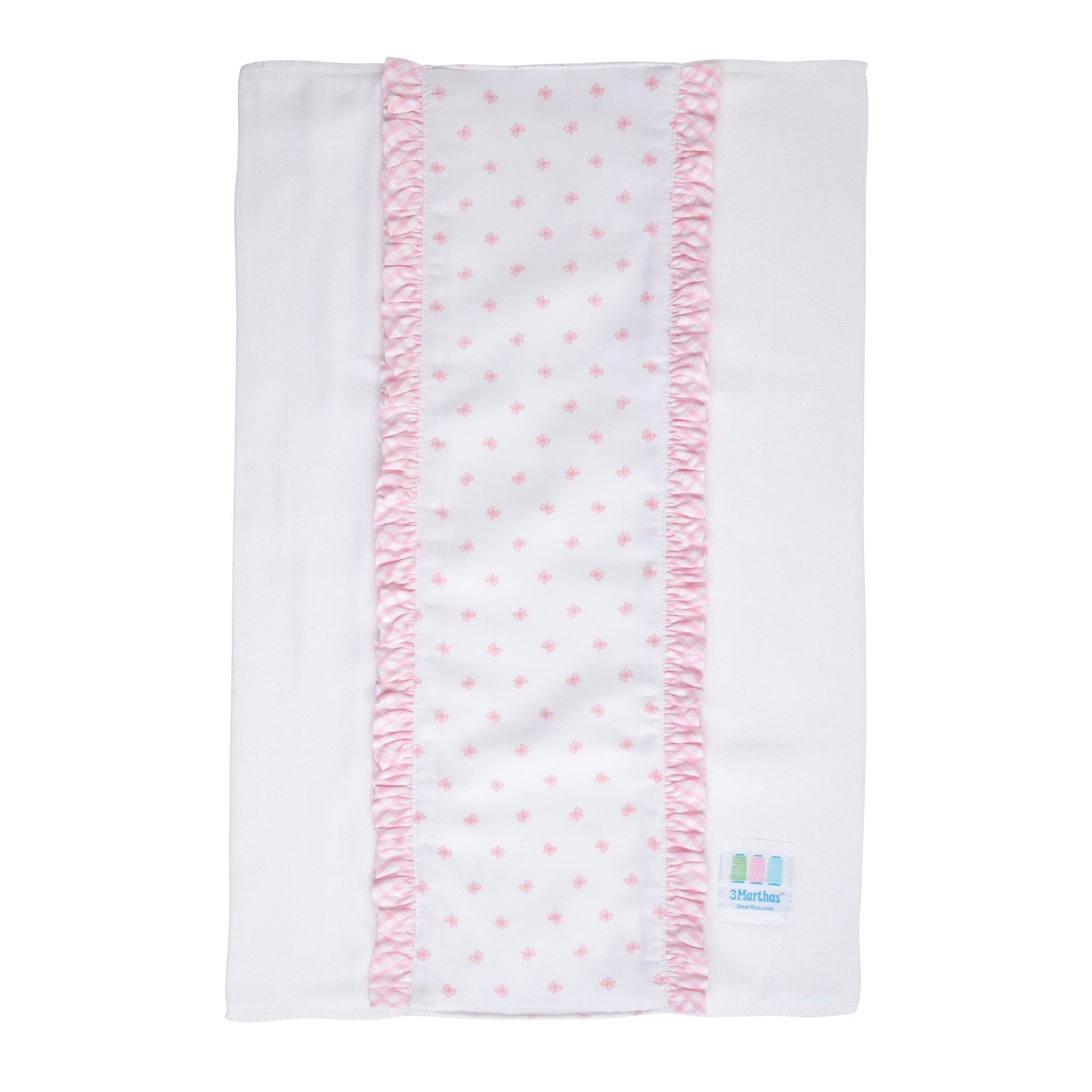 Bow Fancy Fabric Burp