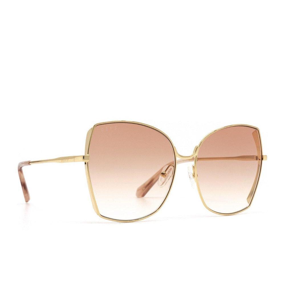 DIFF EYEWEAR Donna gold + pink gradient