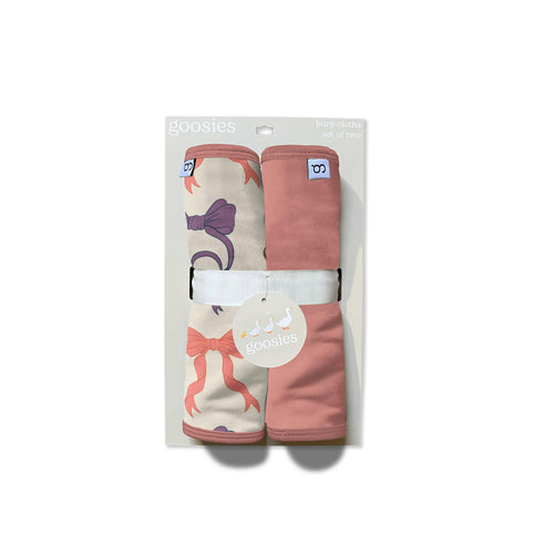 Goosies Burp Cloth Set, Bows