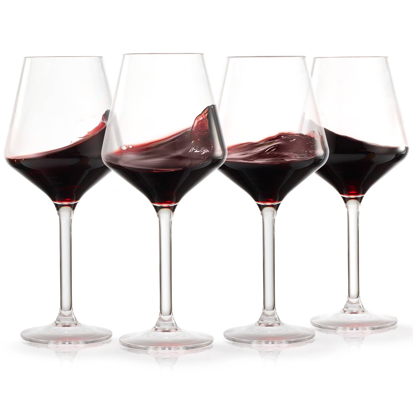 Acrylic Unbreakable Stemmed Plastic Wine Glasses | Set of 4