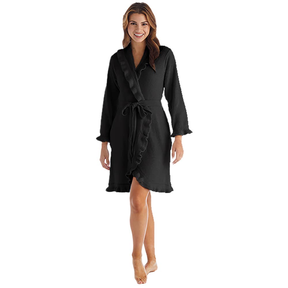 Ruffle Chenille Robe