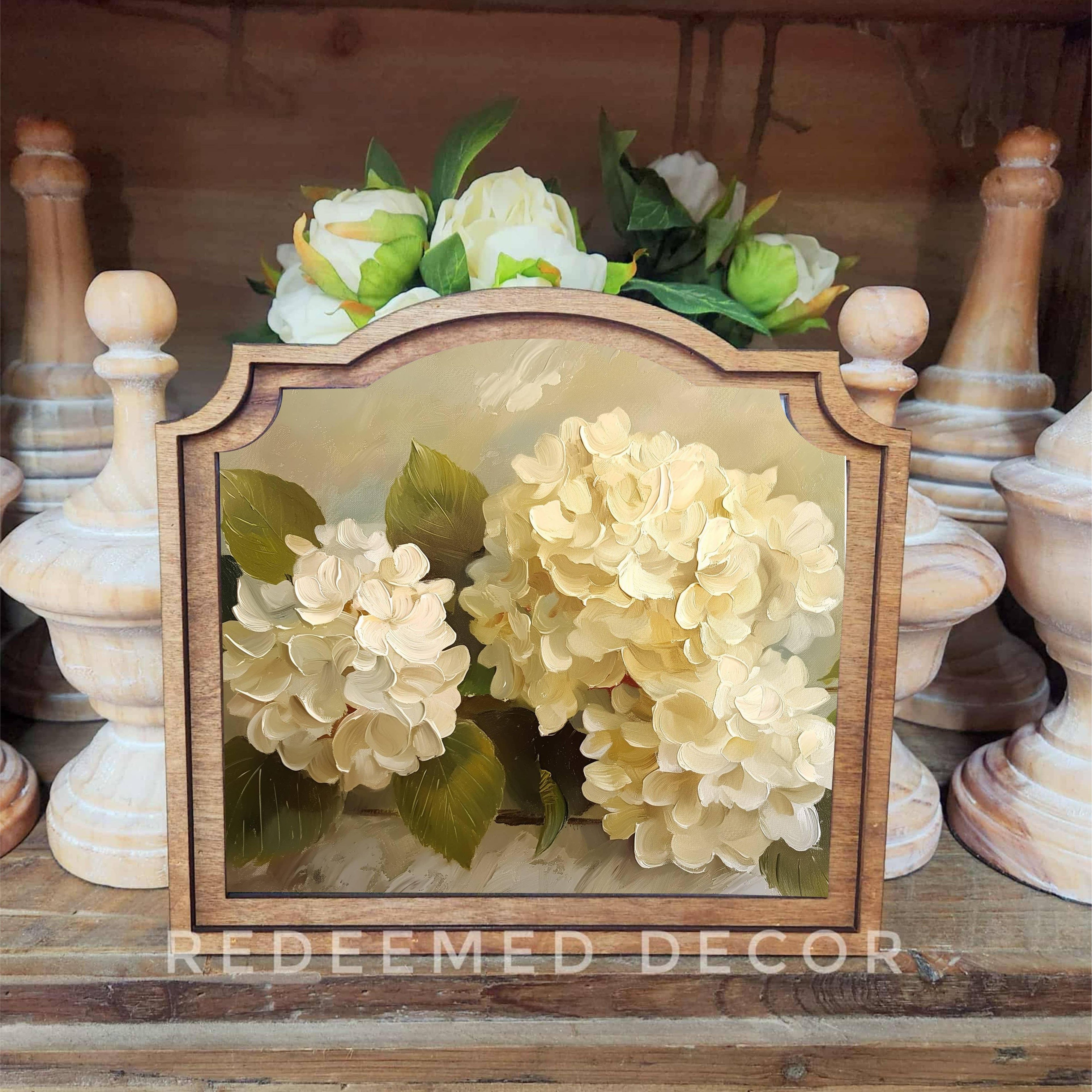 Provincial Hydrangea Painting Framed Art | Bridal Shower Kennedy Bush & Jake  Liker