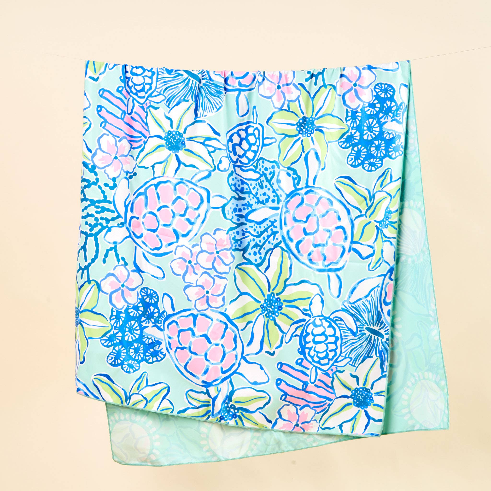 XL Quick-Dry Beach Towel, Coastal Cove