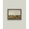 Harvest Landscape Framed Antique Art