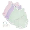 Paty Knit, Sleeveless Diaper Set