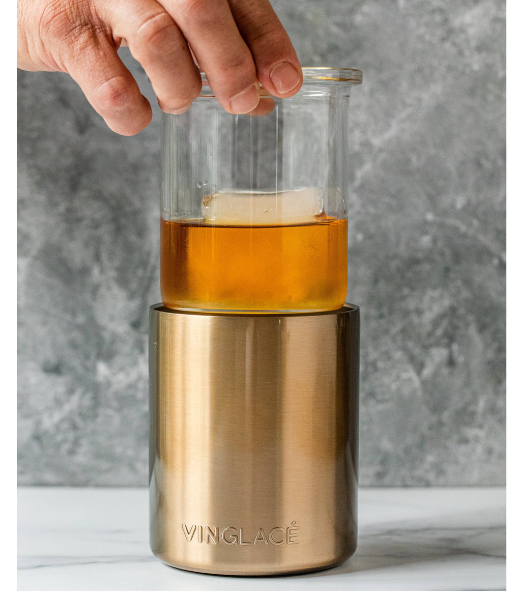 Copper Glass Lined Whiskey Low Ball