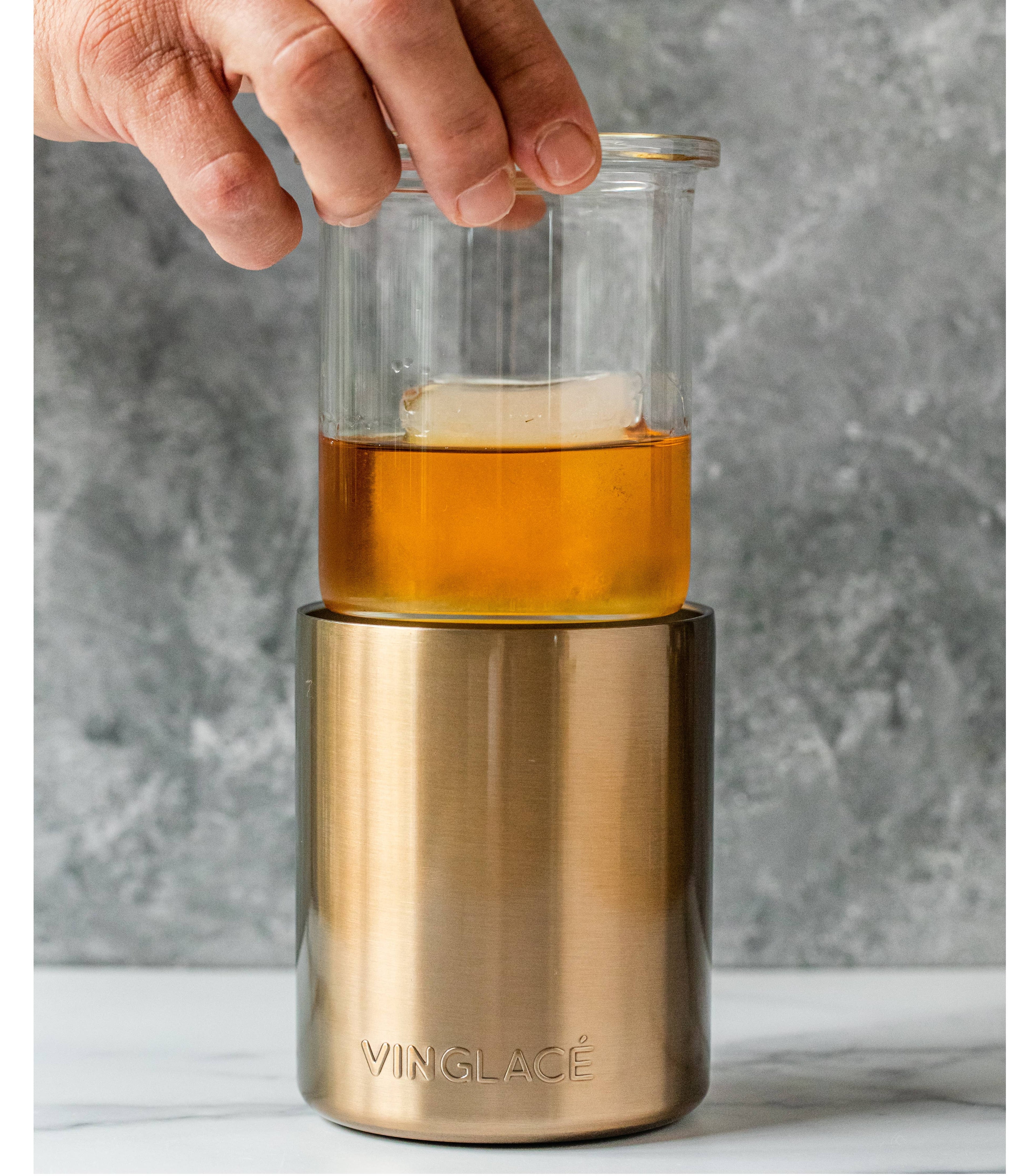 Copper Glass Lined Whiskey Low Ball