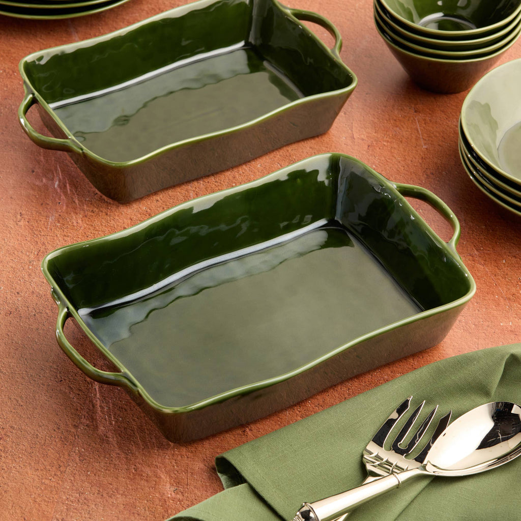 Harvest Fields Rectangular Baker, Large