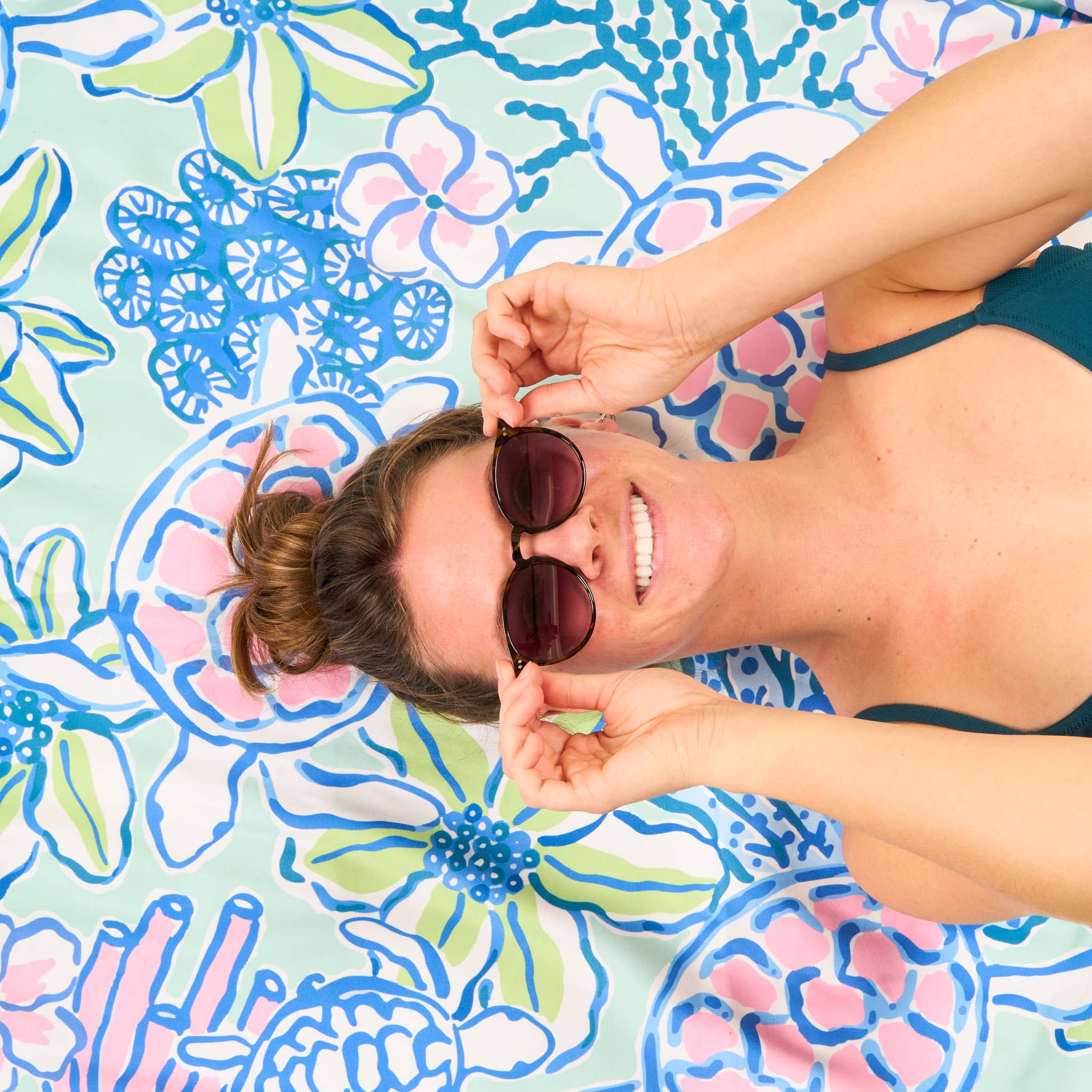 XL Quick-Dry Beach Towel, Coastal Cove