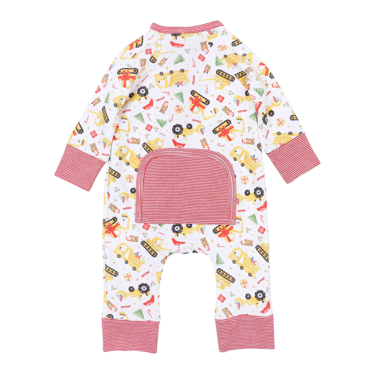 Santa's Construction Crew Red Zip Playsuit
