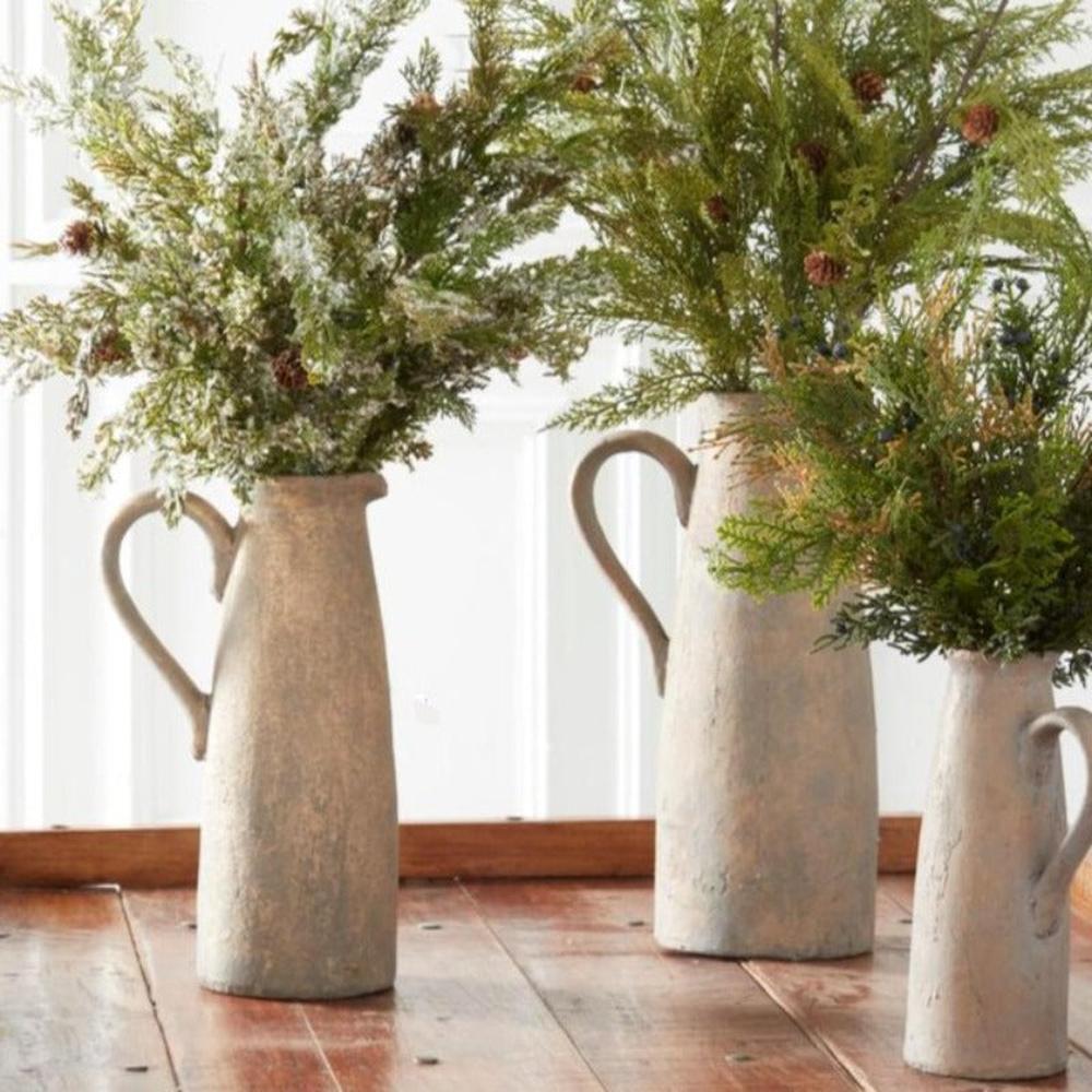 Terracotta Pitchers with Bronze Glaze