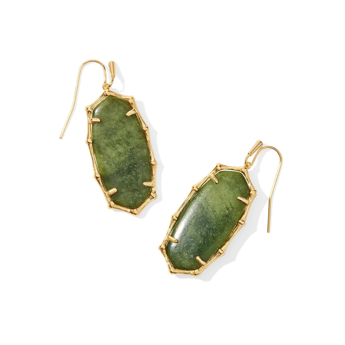 Elle Bamboo Frame Drop Earrings